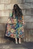 Xia Yusu làm bằng trái tim tự chế phong cách dân gian áo mùa xuân và mùa hè dài váy du lịch lỏng lẻo in bông và vải lanh ăn mặc