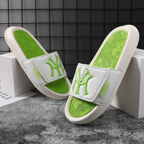 Износостойкие пляжные летние босоножки, мужские нескользящие тапочки, для влюбленных, мягкая подошва, популярно в интернете