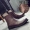 Giày da mùa xuân và mùa hè 2018 Giày retro lớn của Nhật Bản Giày cao gót màu đen có khóa kéo - Giày ống