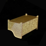 Золотая трубка, коробка для хранения, акриловый беспроводной микрофон, настольный кварц