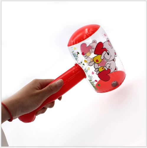 Мультяшная игрушка, молоток, маленький надувной колокольчик с колокольчиком