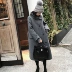 ◆ Anti-theo mùa ◆ ZOWZOW 呛 口 小 辣椒 2017 phần dài đầy đủ len hai mặt áo Z17566 áo khoác dù nữ Áo len lót đôi