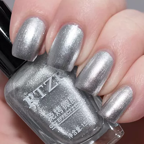 Долговечный лак для ногтей, блестящие металлические блестки для ногтей, комплект для маникюра, долговременный эффект, зеркальный эффект, без сушки в лампе