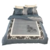 British nhung đơn giản chà nhám bốn mảnh màu phù hợp với biên giới in chăn bao gồm 1,8m ấm mô hình phòng ngủ Bộ đồ giường bốn mảnh