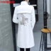 Áo gió nam dài phiên bản Hàn Quốc của chàng thanh niên tự tu mùa thu đông siêu dài đầu gối áo khoác da đẹp trai