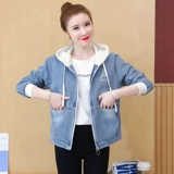 Джинсовая осенняя куртка для отдыха с капюшоном, топ, коллекция 2023, городской стиль, в корейском стиле