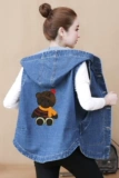 Джинсовый осенний жилет, куртка для отдыха без рукавов с капюшоном, коллекция 2023, в корейском стиле