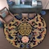 Trung Quốc tròn thảm phòng khách Zen Trung Quốc phong cách retro cổ điển triệu từ mô hình con rồng với đồ nội thất bằng gỗ gụ - Thảm