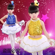 Ngày mới của trẻ em biểu diễn quần áo váy xòe sequin hiện đại nhảy múa quần áo mẫu giáo trang phục chương trình mẫu giáo - Trang phục