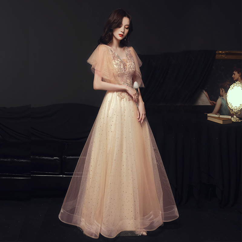 Golden long evening dress, fitted, 2021 collection, Birthday gift Golden long evening dress, fitted, 2021 collection, Birthday gift