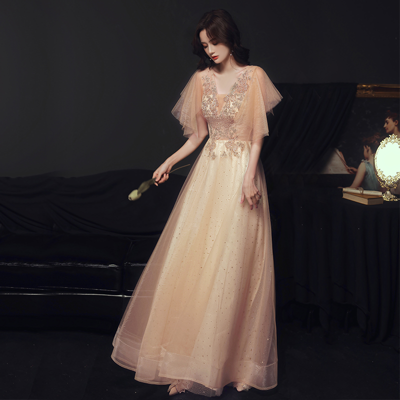 Golden long evening dress, fitted, 2021 collection, Birthday gift Golden long evening dress, fitted, 2021 collection, Birthday gift