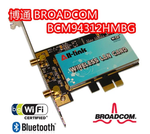 Broadcom Desktop Computer Computer Extension Wireless Network Card+встроенная -в Bluetooth Wi -Fi -приемник комбинированный