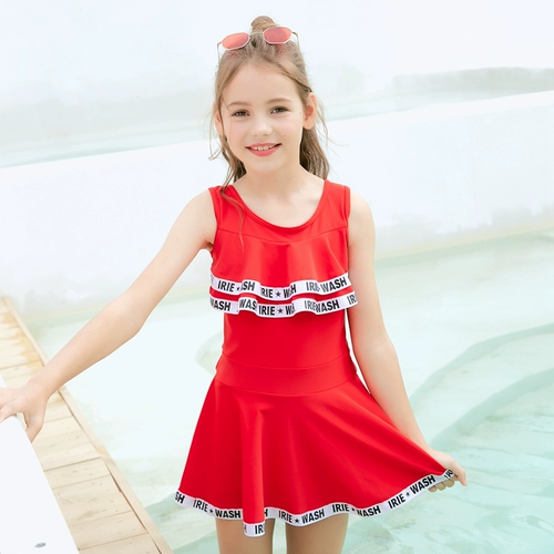 Детский купальник для школьников, в корейском стиле, подходит для подростков, 15 лет