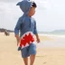 Trẻ em Hàn Quốc dính liền cậu bé áo tắm kem chống nắng trẻ em dài tay cá mập con spa lớn con bé áo tắm Bộ đồ bơi của Kid