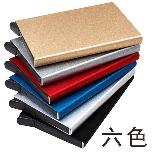 Антимагнитный вместительный и большой металлический переносной картхолдер, анти-кража