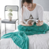ins cá vẻ đẹp quy mô cá đuôi chăn điều hòa không khí chăn mền dệt kim sofa thường chăn ngủ trưa chăn - Ném / Chăn chăn lông Ném / Chăn