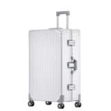 Ретро металлический универсальный чемодан, вместительная и большая коробка, алюминиево-магниевый сплав, 28 дюймов