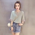 Chất béo mm cộng với phân bón XL mùa hè của phụ nữ ngắn tay t-shirt 200 kg voan mỏng đáy áo loose casual áo sơ mi áo khoác thun nữ Áo phông