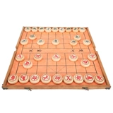 Портативные китайские шахматы, высококлассный комплект из натурального дерева для взрослых, большая складная детская стратегическая игра для школьников