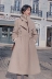 Chanel Coco mùa thu và mùa đông eo Nizi coat nữ phần dài Hàn Quốc dày sang trọng áo len nữ sinh viên triều áo khoác nữ dài hàn quốc Áo Hàn Quốc