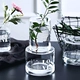Đơn giản nhỏ lỗ thủy tinh lọ Bắc Âu chịu nhiệt chai hương liệu đơn giản hoa khô bình hoa máy tính để bàn in ấn trang trí nhà - Vase / Bồn hoa & Kệ Vase / Bồn hoa & Kệ
