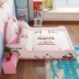 Cô gái công chúa giường vải giường Continental màu hồng cô gái phim hoạt hình đa chức năng khâu giường da cho trẻ em 1,5 m giường - Giường giường nhựa Giường