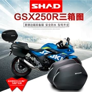 Xia De xe máy SHAD ba hộp khung phù hợp với gsx250r xe thể thao bên cạnh hộp đuôi SH23 36 - Xe gắn máy phía sau hộp