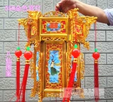 Желтый пластиковый антикварный шестиугольный золотой фонарь