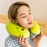 Мультяшная подушка для шеи, портативный самолет для путешествий для автомобиля для школьников, с защитой шеи