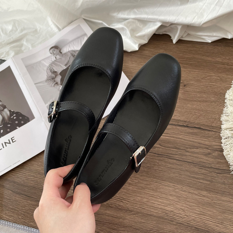 Kvadrat burunli, yashirin poshnali balet krossovkalari, retro Mary Jane poyabzallari past kesimli, o'smirlar uchun, bo'yni 5 sm ga oshirish, bo'yni 5 sm ga oshirish, sozlanishi tasma, haqiqiy charm