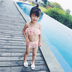 Cô gái đồ bơi chia hai mảnh phù hợp với 2018 mới của Hàn Quốc phiên bản của nữ kho báu Công Chúa ren dây đeo bộ bikini áo tắm triều Đồ bơi trẻ em