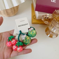 Circle Cherry Green Apple
