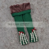 Утепленные детские зимние леггинсы, шерстяные удерживающие тепло эластичные штаны, в западном стиле