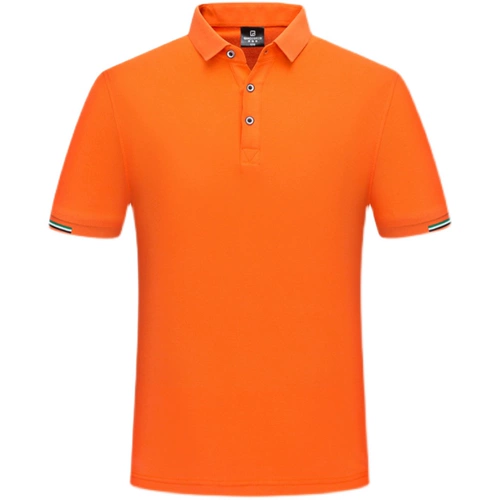 Летняя черная хлопковая футболка polo для работы подходит для мужчин и женщин, делается под заказ