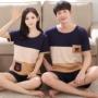 Vài bộ đồ ngủ phụ nữ mùa hè ngắn tay cotton phần mỏng Hàn Quốc phiên bản của mùa hè dễ thương hai mảnh phù hợp với nam giới kích thước lớn dịch vụ nhà bộ đồ thể thao nữ
