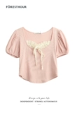Поднимите новый стиль BM BM Wind Wind Pure Desire Ballet Girl Ship Деревянный ушной уш