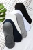 Thuyền vớ nam vớ cotton mỏng mùa xuân và mùa hè chủ đề màu rắn chống-off silicone vớ Hàn Quốc đơn giản nông miệng vớ vô hình Vớ mắt cá chân