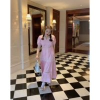 Летнее платье, розовая юбка, коллекция 2023, большой размер, по фигуре, V-образный вырез