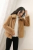 2018 mùa thu và mùa đông mới của Hàn Quốc giả lông thú áo khoác nữ ngắn suede coat slim dày áo khoác sang trọng áo khoác lông thỏ Faux Fur