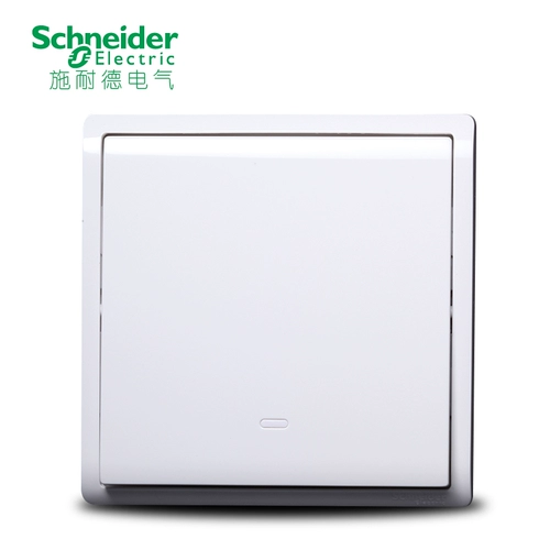 Шнайдер -переключатель панель 86 Тип Fengshangya Одинокий разомкнутый одноконтрол одно -Контрольный одно -Контрольный Одиночный переключатель с флуоресценцией