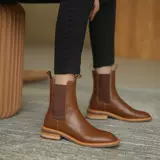 Martens, челси, демисезонные универсальные короткие сапоги, 2020, из натуральной кожи