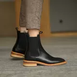 Martens, челси, демисезонные универсальные короткие сапоги, 2020, из натуральной кожи