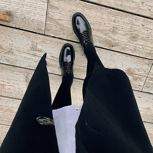 Обувь для кожаной обуви в английском стиле, рабочие оксфорды, туфли, коллекция 2021, из натуральной кожи, в британском стиле