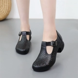 Белые туфли, обувь для кожаной обуви, летние танцующие сапоги для матери, мягкая подошва, из натуральной кожи, большой размер