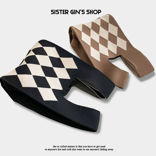 Трикотажная портативная барсетка, сумка на одно плечо, премиум класс