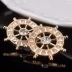 Sáng bóng Hàn Quốc Crystal Trâm Full Diamond Bánh xe nhỏ Trinket Neo Rudder rhinestone Cổ áo Thời trang hoang dã cài áo Trâm cài