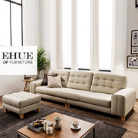 Hiện đại nhỏ gọn da sofa top lớp da bò Bắc Âu thiết kế căn hộ nhỏ sofa da ba bốn người kết hợp ghế sofa da bò nhập khẩu