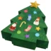 [Amoy Paper Court] Giáng sinh - Giấy đa kích thước Christmas Tree DIY 3D Giấy Khuôn mẫu giấy