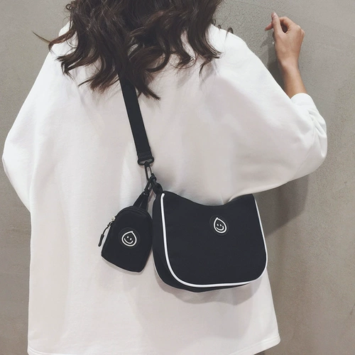 Японский трендовый модный шоппер, сумка для телефона, нейлоновая сумка на одно плечо, в корейском стиле