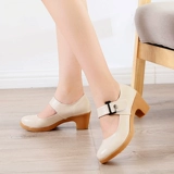 Весенние и осенние сезоны в середине четырех сезонов толстых каблуков танце